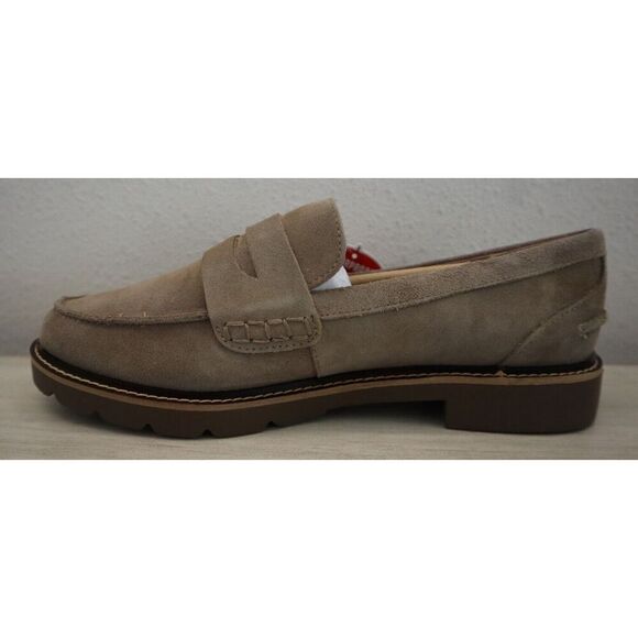 Blondo PENN01SD-275 Women's Sz 8.5M Taupe Suede Penny Waterproof Loafers - Picture 8 of 9